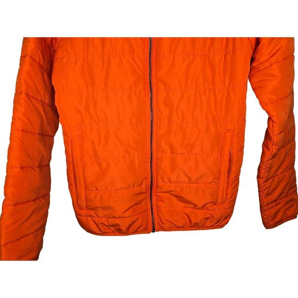 OKLAHOMA STATE UNIVERSITY OSU COLOSSEUM ORANGE PUFFER JACKET NCAA MENS SMALL - Picture 3 of 6